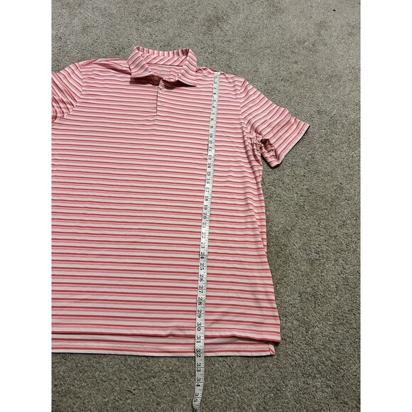Southern Tide Men’s XL Ryder Performance Polo-Kendrick Heather Rose Blush‎ Pink - Picture 8 of 8